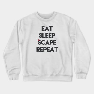 Eat, Sleep, 'Scape & Repeat (Red) Crewneck Sweatshirt